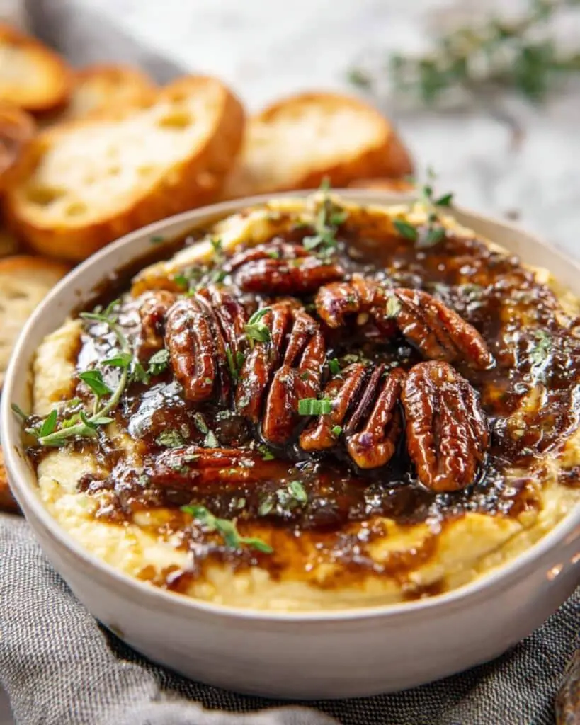 Baked Feta Dip with Fig Preserves and Toasted Pecans Recipe
