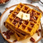 Flourless Pumpkin Waffles Recipe