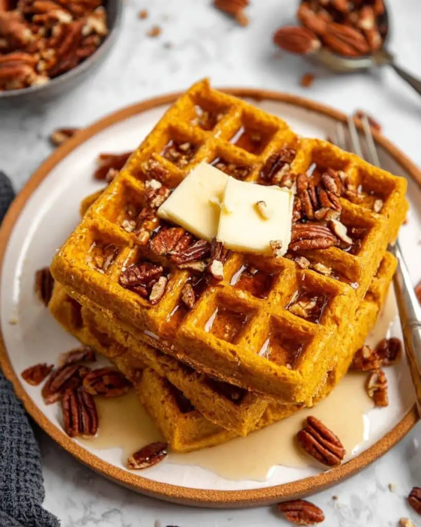 Flourless Pumpkin Waffles Recipe