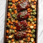 Sheet Pan Mini Meatloaf with Roasted Vegetables Recipe