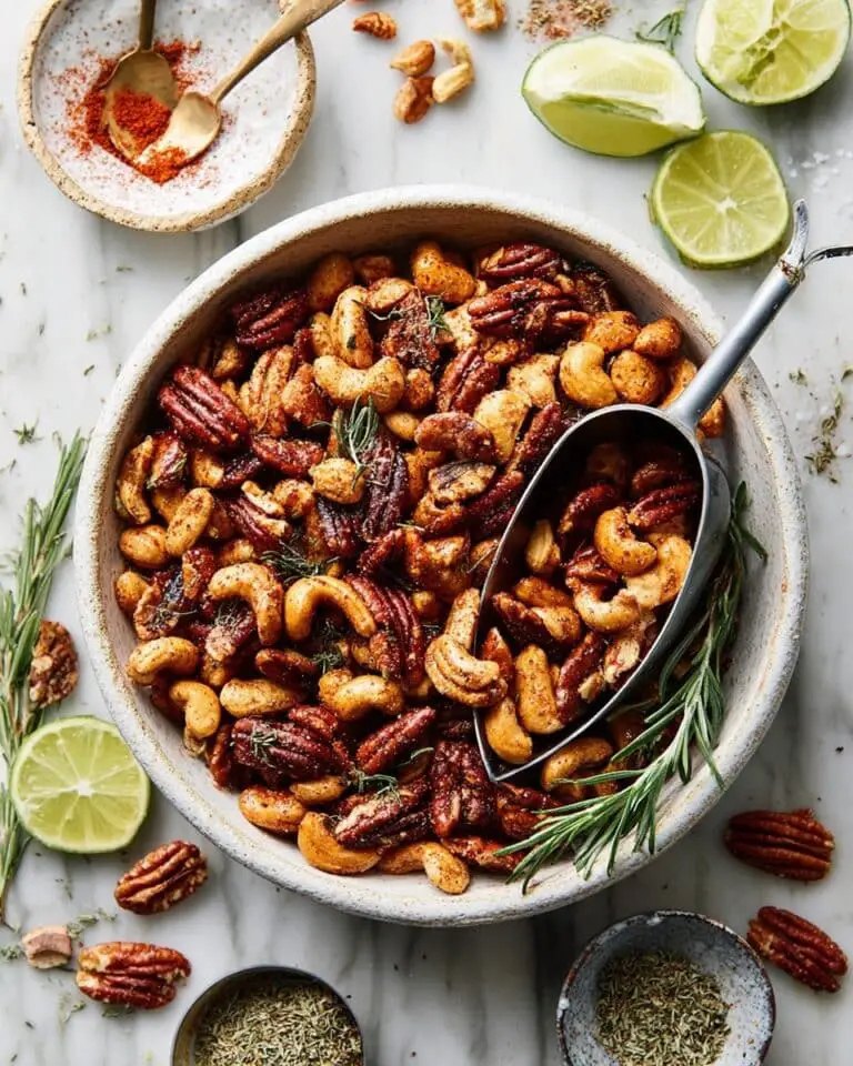 Chili Rosemary Roasted Nuts Recipe