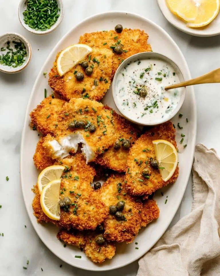 Crispy Baked Cod with Lemon-Garlic Aioli Recipe
