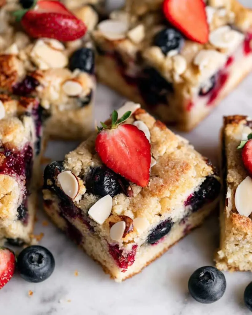 Mixed Berry Breakfast Cake (Made With Yogurt) Recipe