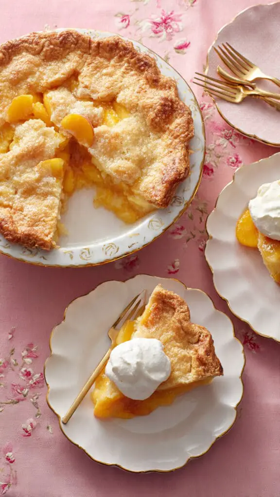 German Peach Kuchen with Custard Recipe