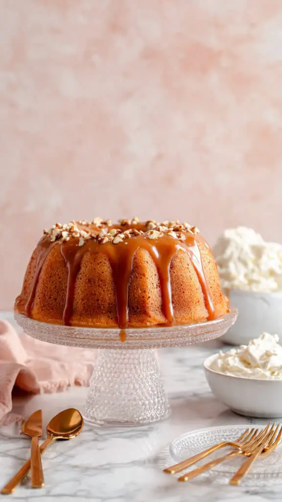 Sweet Potato Pound Cake with Pecan Glaze Recipe