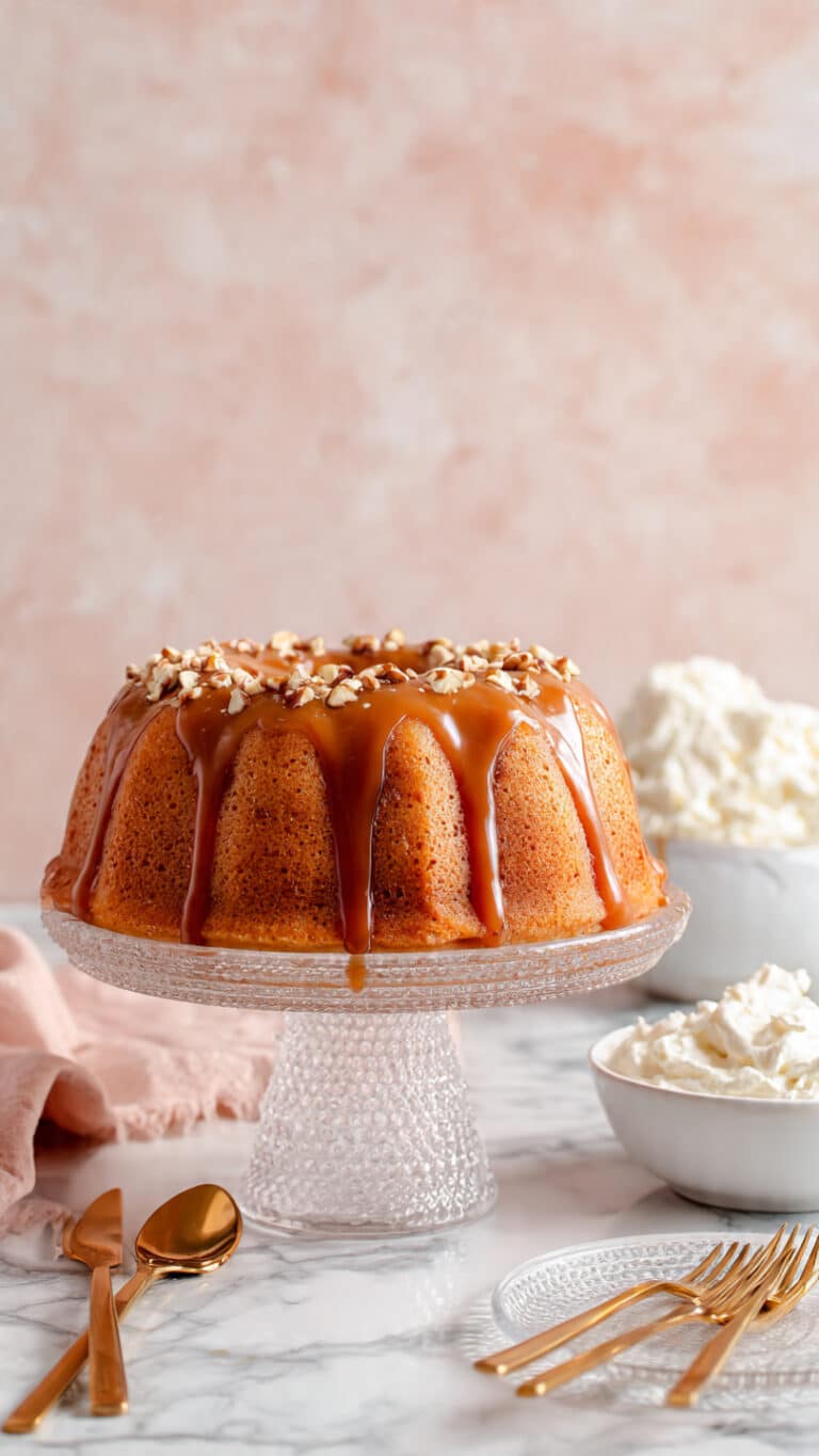 Sweet Potato Pound Cake with Pecan Glaze Recipe
