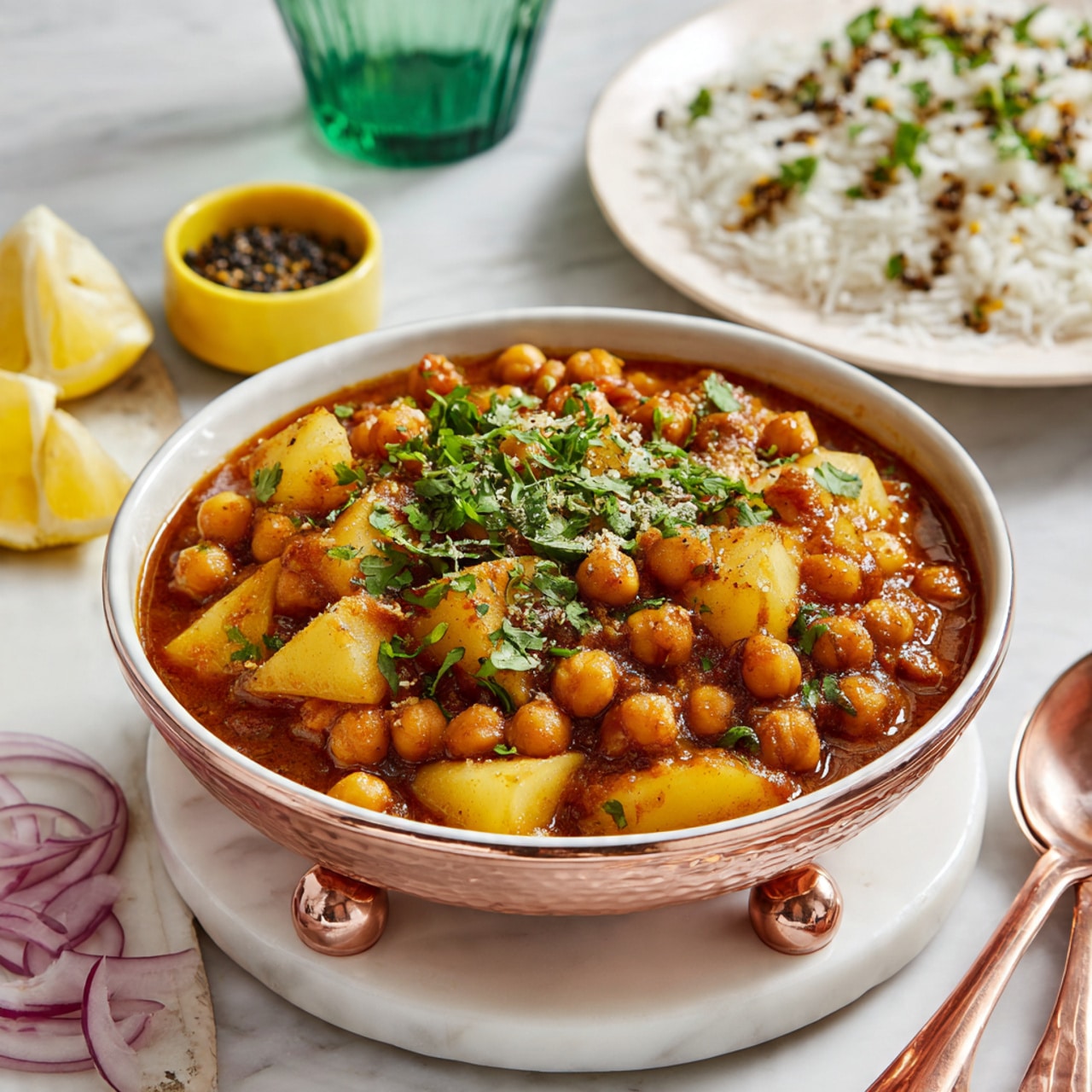Aloo Chana Masala: Irresistible Indian Potato & Chickpea Curry