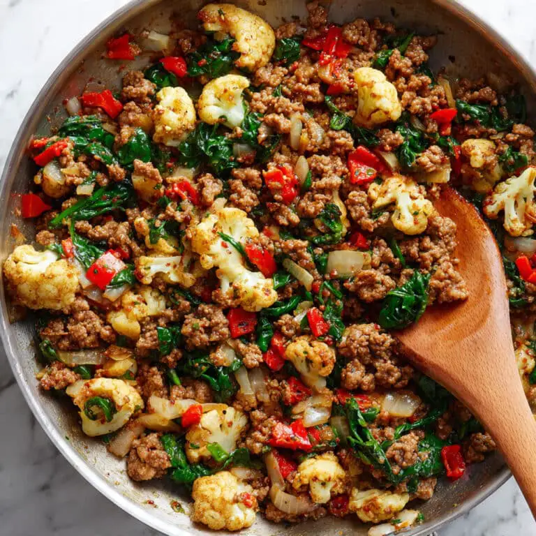 Mexican Ground Beef and Cauliflower Skillet Recipe
