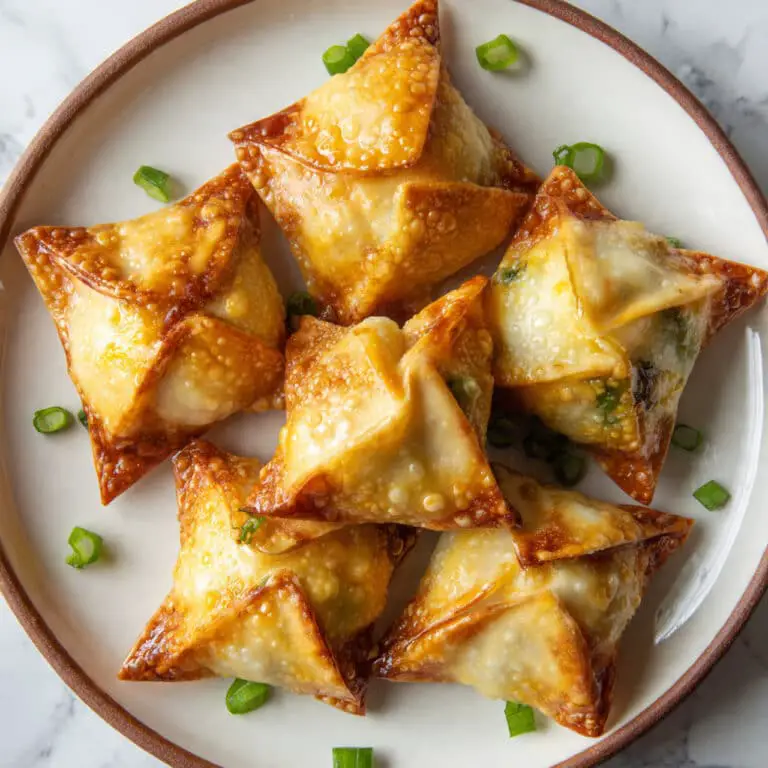 Crispy Air Fryer Crab Rangoon with Sweet Chili Dipping Sauce Recipe