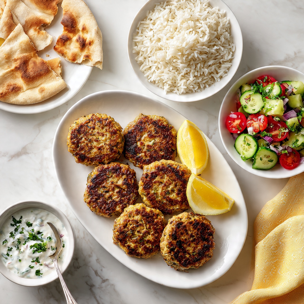 A top view of a wide white ceramic bowl with a spout, filled with a thick mixture made of shredded brownish meat mixed with small bits of green herbs and orange carrot pieces, giving it a chunky and moist texture. The inside of the bowl has a speckled texture with some stains, and the bowl sits on a white marbled surface. photo taken with an iphone --ar 4:5 --v 7