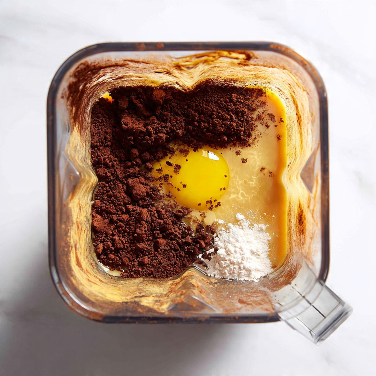 A slice of pumpkin pie with a smooth, rich orange-brown filling sits on a white plate. On top of the pie slice is a fluffy white dollop of whipped cream sprinkled lightly with cinnamon powder. A silver fork rests on the right side of the plate, angled toward the pie. The plate is placed on a woven tan placemat, with three small bright orange and white striped pumpkins around it. In the top right corner, part of the rest of the pumpkin pie in a white pie dish is visible against a white marbled background. Photo taken with an iphone --ar 4:5 --v 7