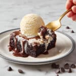 Chocolate Sticky Toffee Pudding with Homemade Chocolate Toffee Sauce and Ice Cream Recipe