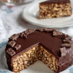 Chocolate Biscuit Cake with Ganache and Golden Raisins Recipe