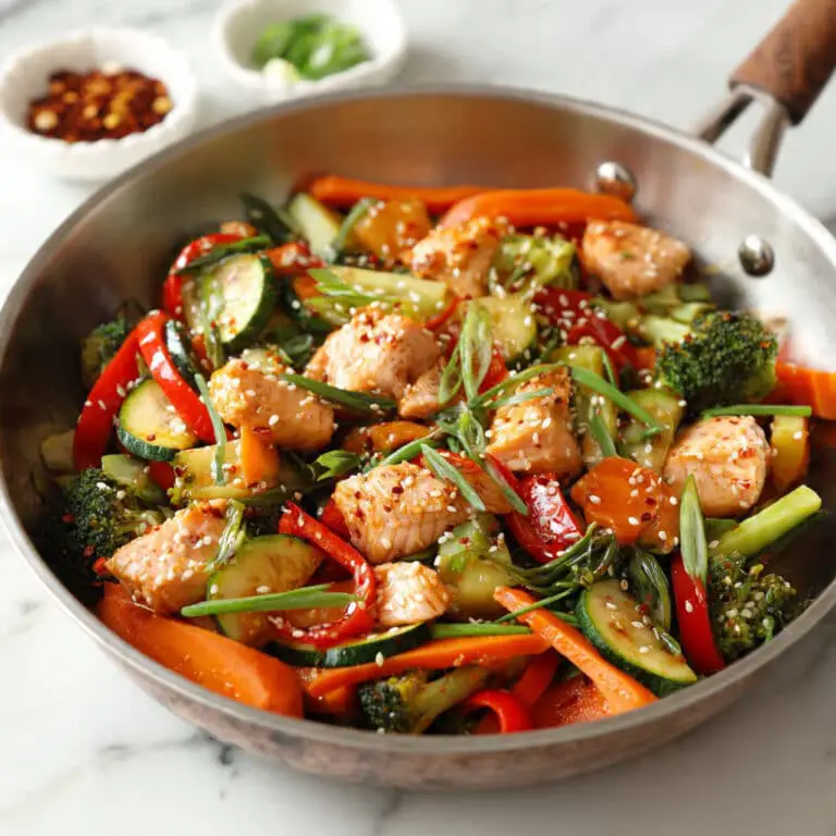 Salmon Stir Fry with Vegetables Recipe