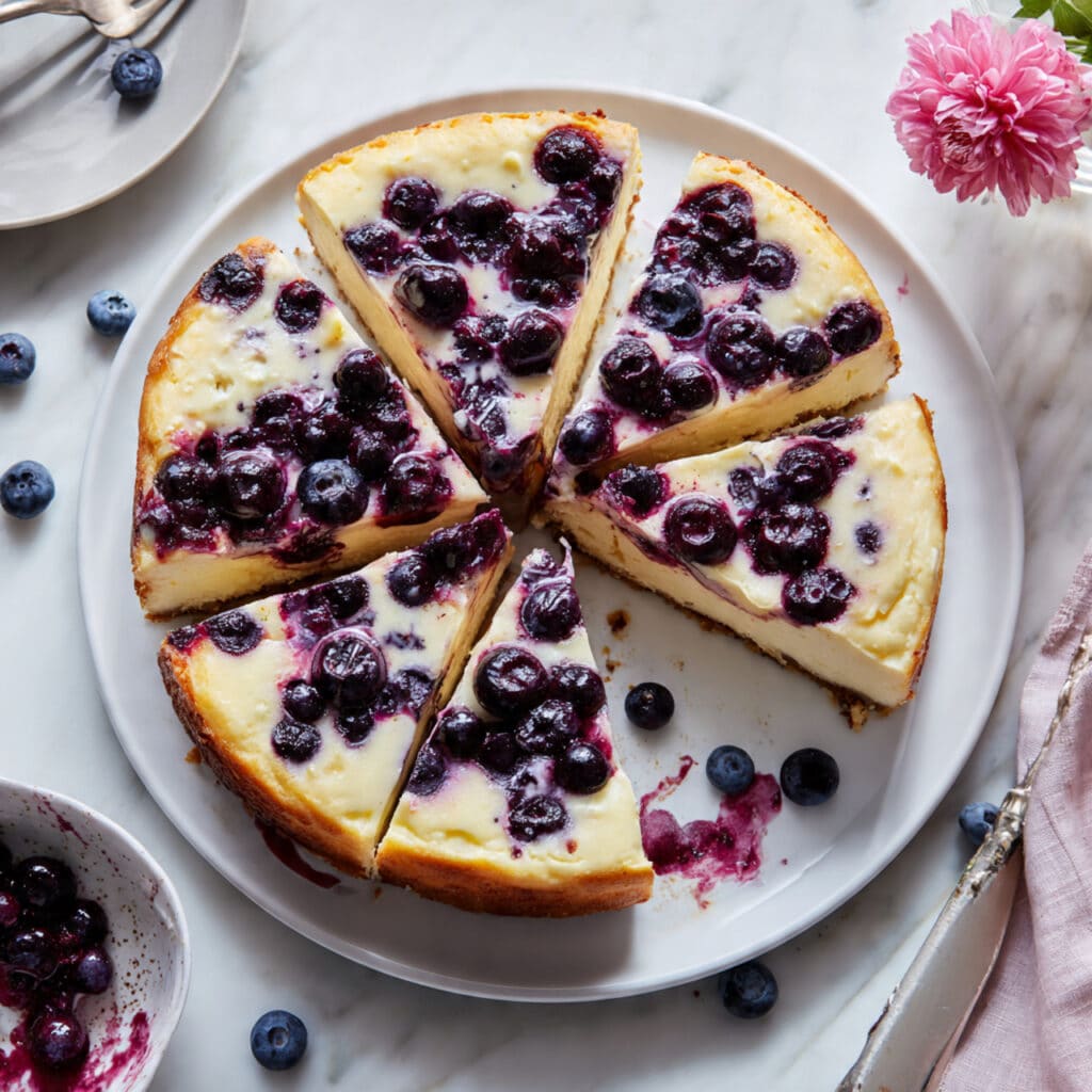 Blueberry Custard Cake Recipe