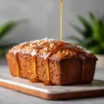Coconut Loaf Cake with Caramel Sauce Recipe