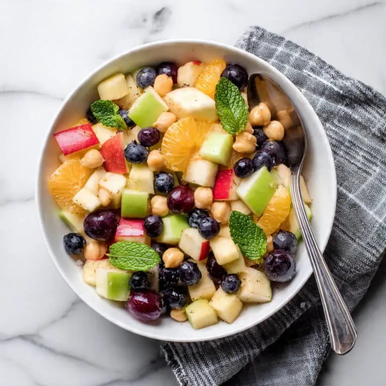 Pakistani Fruit Chaat with Chaat Masala and Fresh Mint Recipe