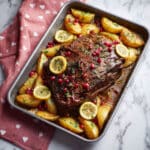 Succulent Mutton Raan Roast with Potatoes and Spicy Marinade Recipe