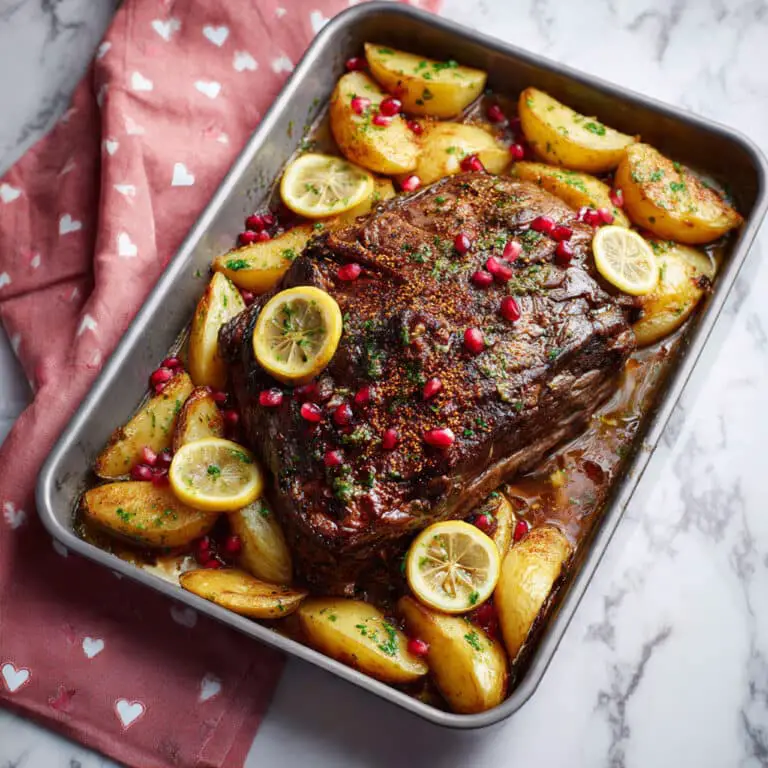 Succulent Mutton Raan Roast with Potatoes and Spicy Marinade Recipe