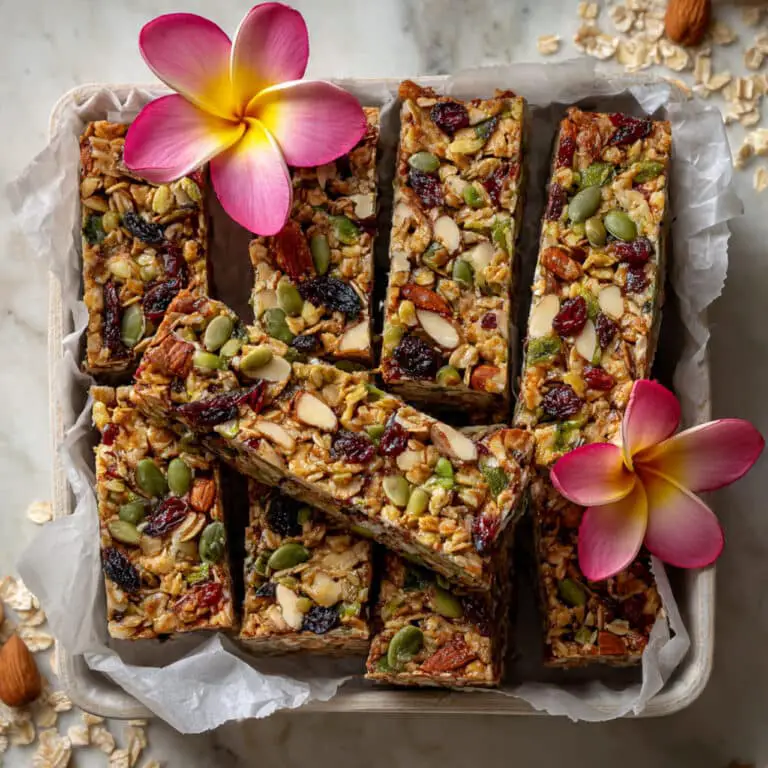 Chewy Homemade Muesli Bars with Nut Butter and Honey Recipe