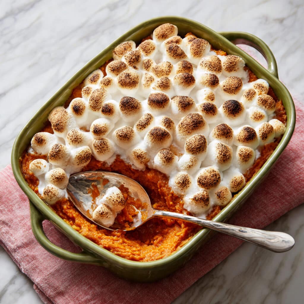 Sweet Potato Casserole with Pecan Topping Recipe