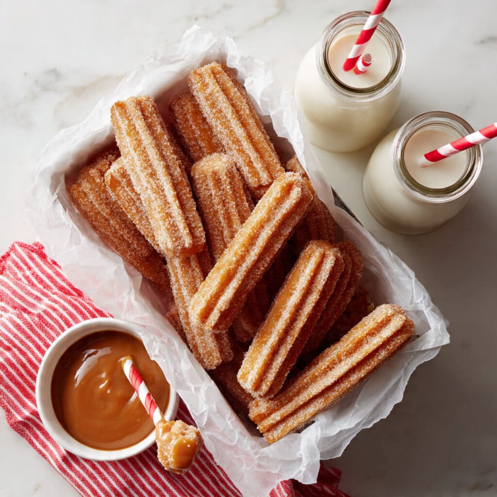 Baked Apple Pie Fries with Salted Caramel Dipping Sauce Recipe
