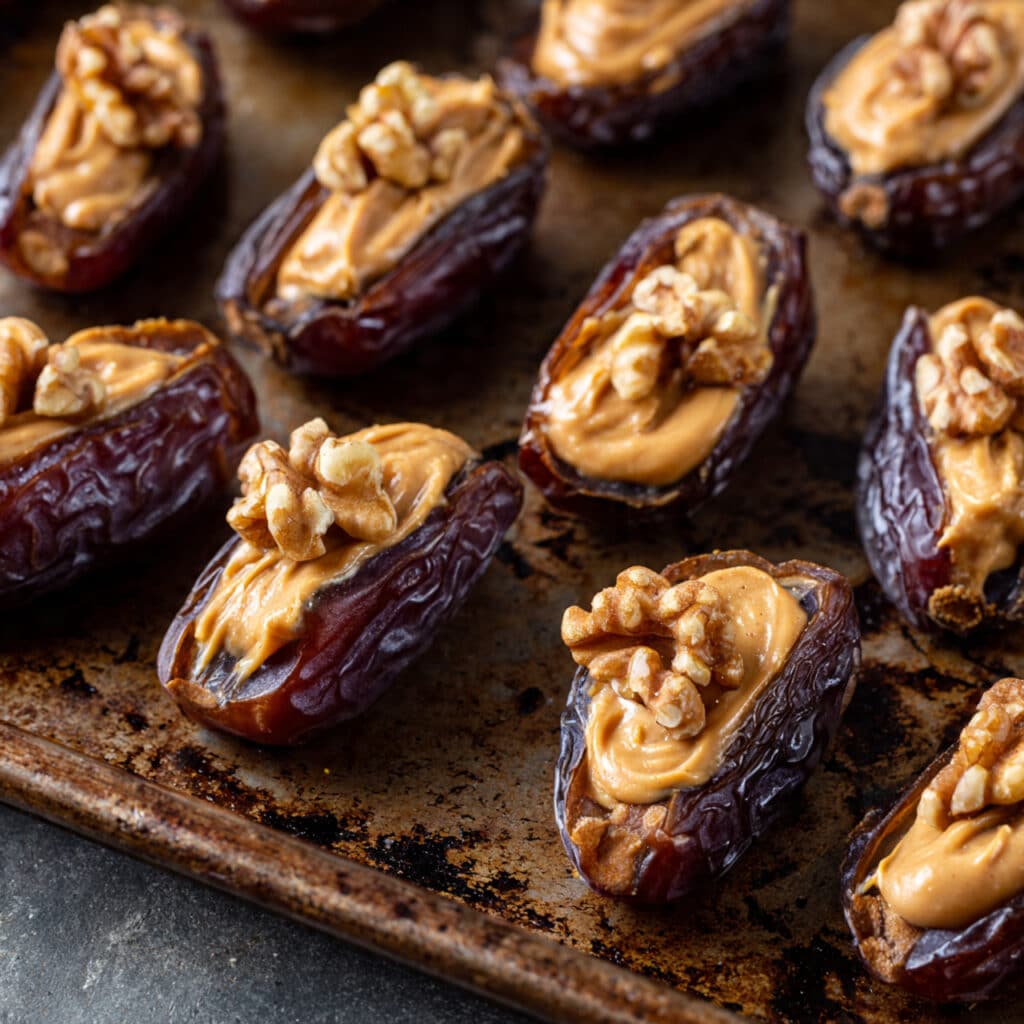 Chocolate Covered Almond Butter Stuffed Dates Recipe