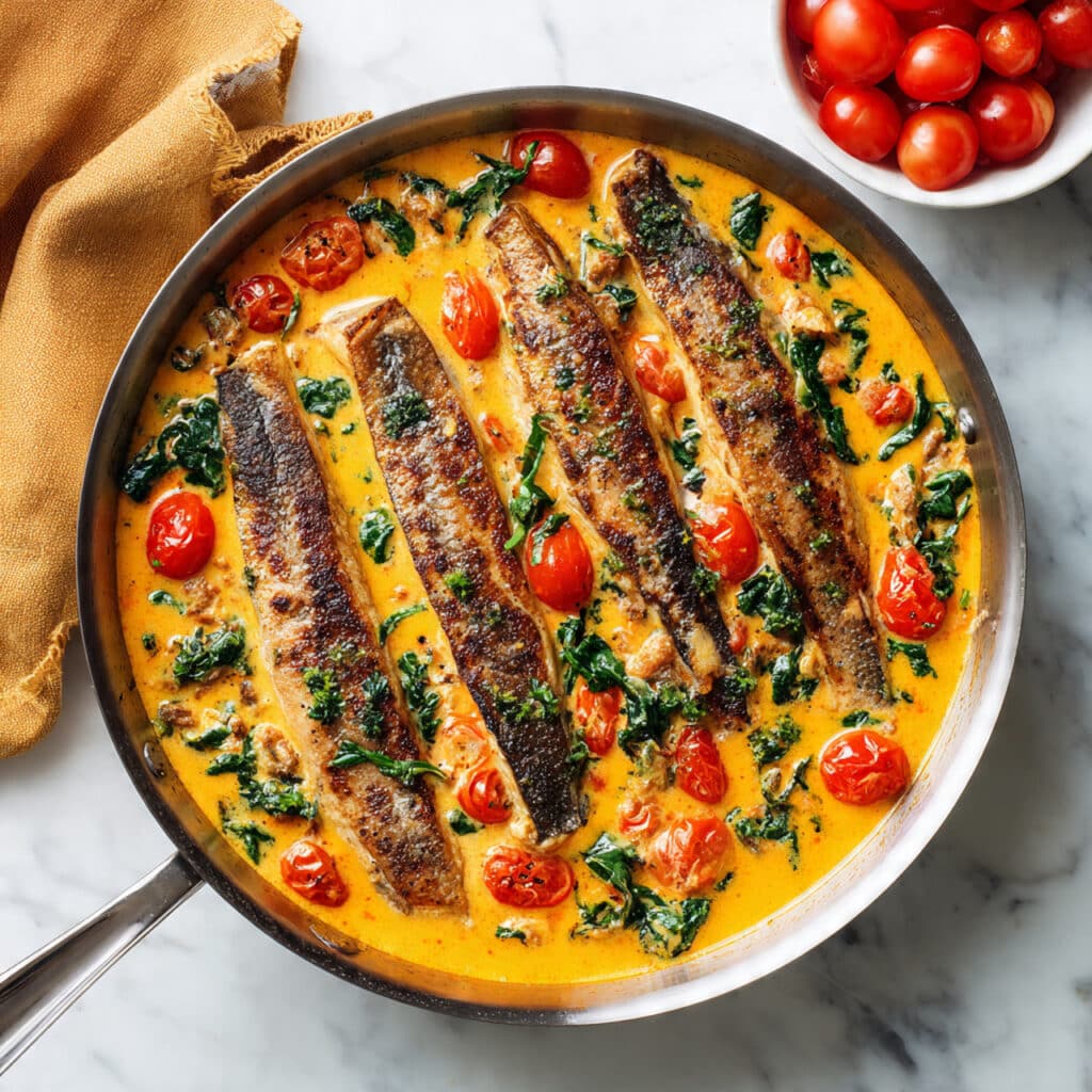 Creamy Roasted Red Pepper Salmon Recipe