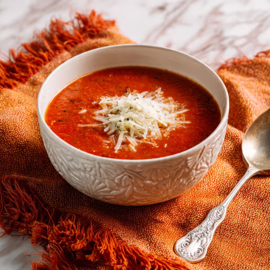 Chunky Tomato Basil Soup Recipe