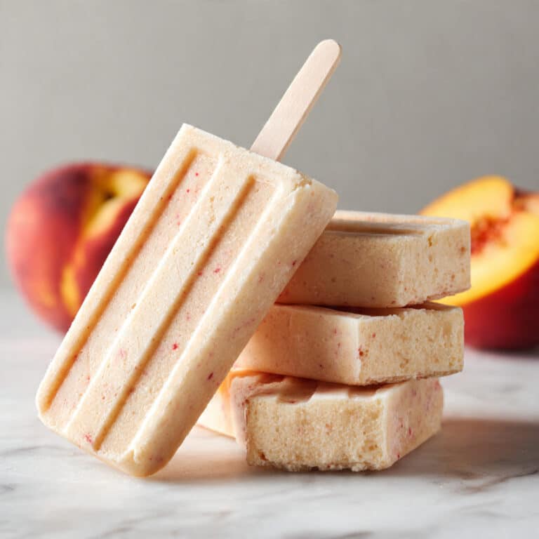 Creamy Peach Popsicles Recipe