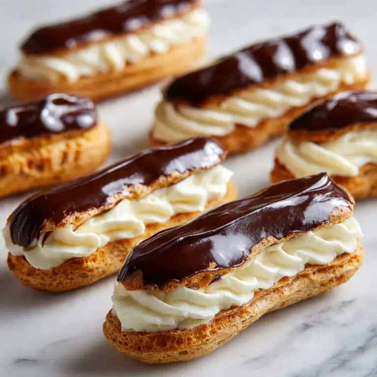 Chocolate-Glazed Cream-Filled Eclairs with Stabilized Mascarpone Chantilly Recipe