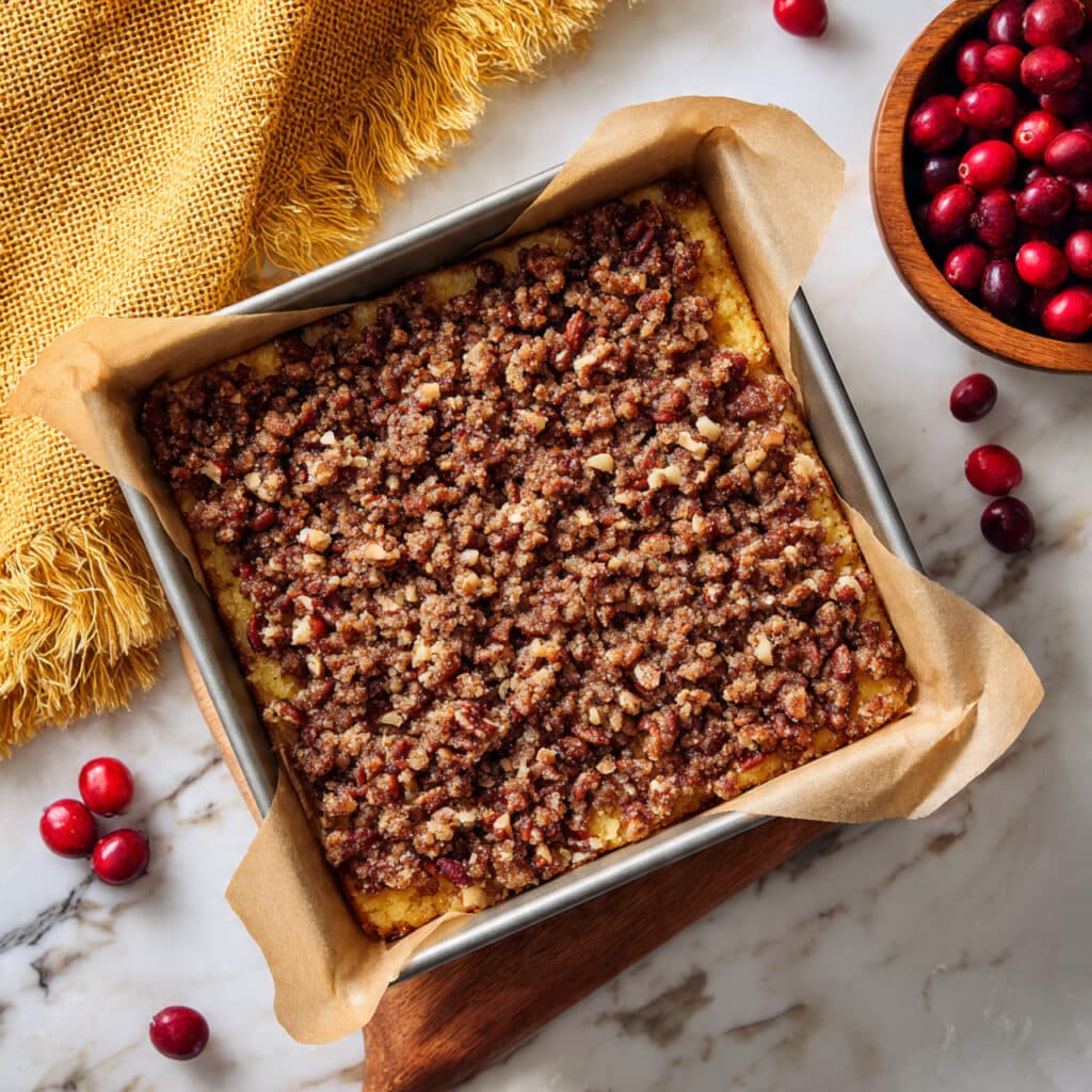 Almond Flour Cranberry Orange Coffee Cake Recipe