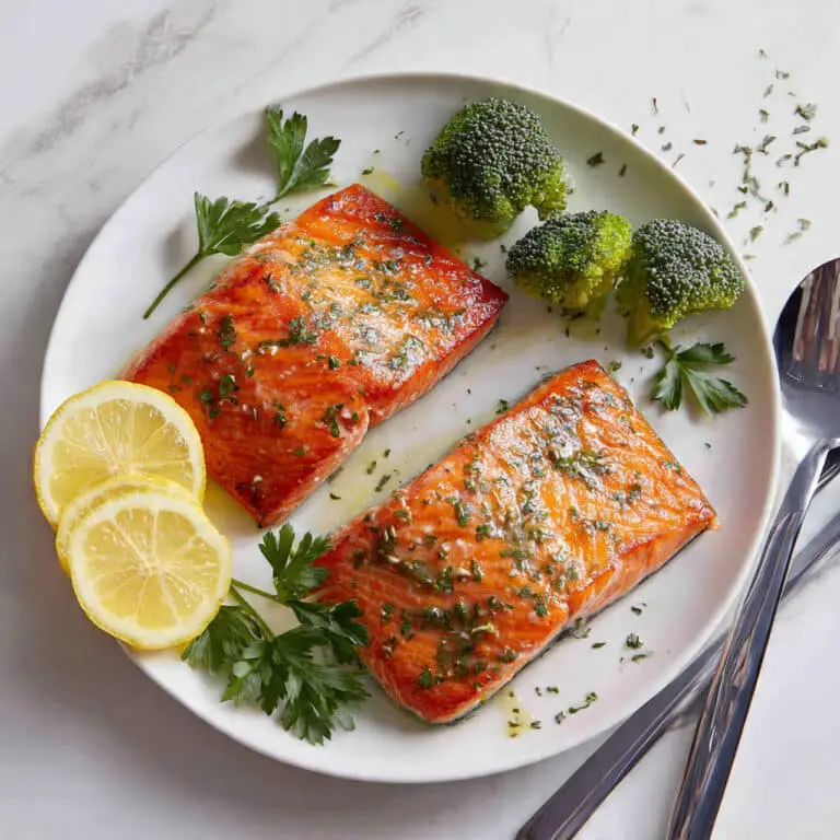 Crispy Air Fryer Salmon with Herb and Lemon Recipe