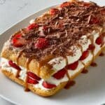 Giant Chocolate Eclair with Fresh Fruit and Caramilk Ganache Recipe