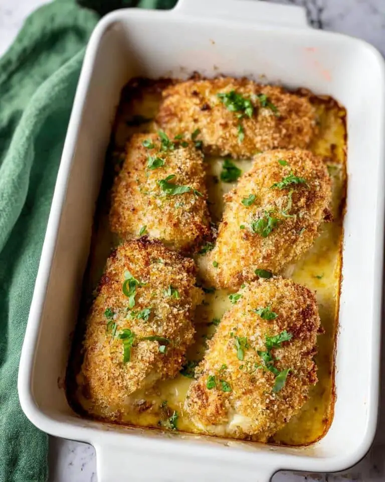 Crumbed, Filled Chicken Breast Recipe
