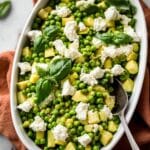 Peas, Courgette, and Ricotta Skillet Recipe