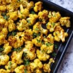 Turmeric Roasted Cauliflower Recipe
