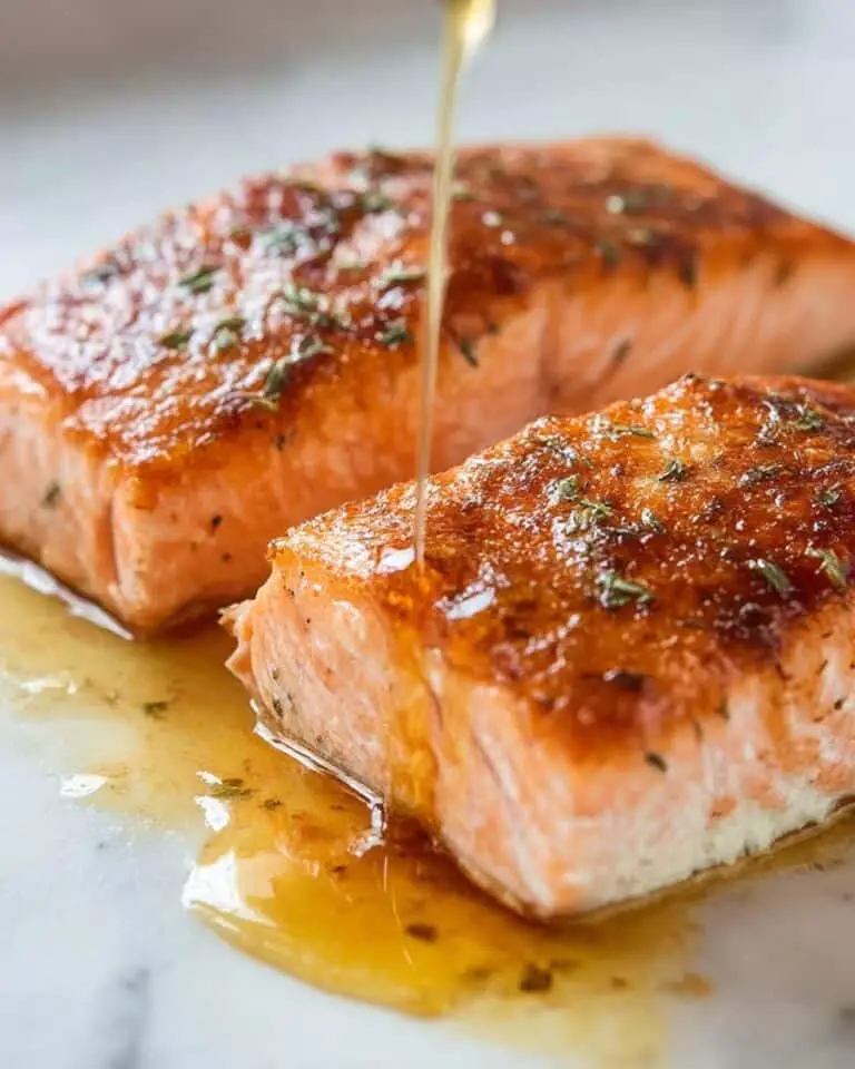 Maple Glazed Baked Salmon Recipe