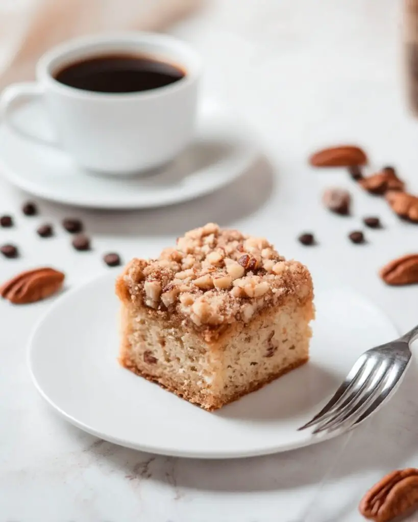 Almond Flour Coffee Cake with Pecan Cinnamon Topping Recipe