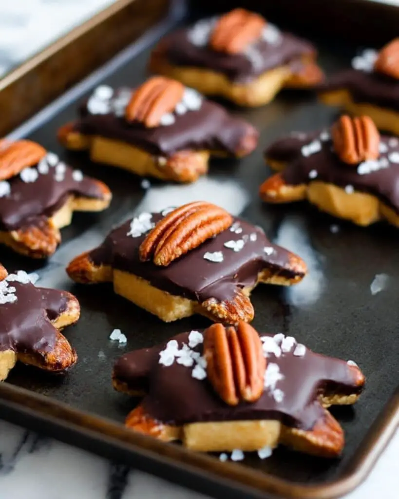 Peanut Butter Chocolate Pecan Turtles (Low-Carb) Recipe