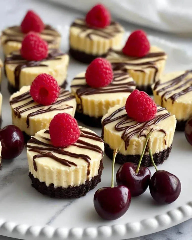 Mini Baked Cheesecakes with Oreo Crust and Fresh Berries Recipe