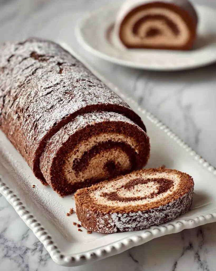 Chocolate Roulade with Rich Chocolate Cream Recipe