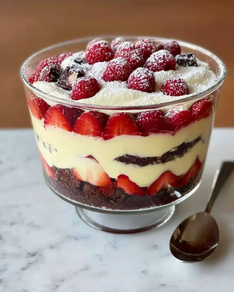 Chocolate Brownie Raspberry Trifle Recipe