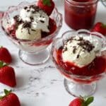 Sweet Strawberry Sundae with Chocolate Flake Recipe