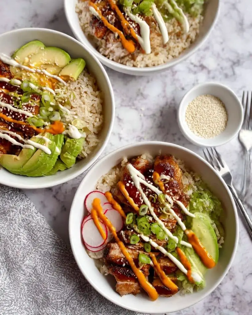 Honey Soy Chicken Bowls Recipe