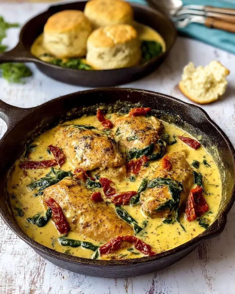 Creamy Tuscan Chicken with Sun-Dried Tomatoes and Spinach Recipe
