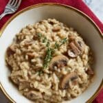 Creamy Mushroom Risotto with Parmesan and Truffle Oil Recipe