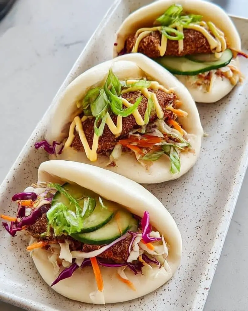 Crispy Chicken Bao Buns Recipe