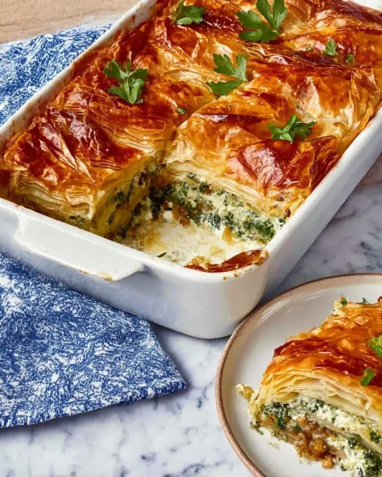 Lamb, Spinach & Filo Pie Recipe