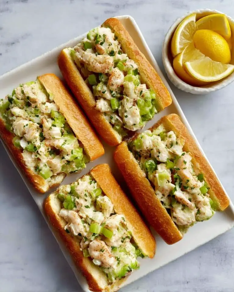 Creamy Prawn Rolls with Lemon and Fresh Herbs Recipe